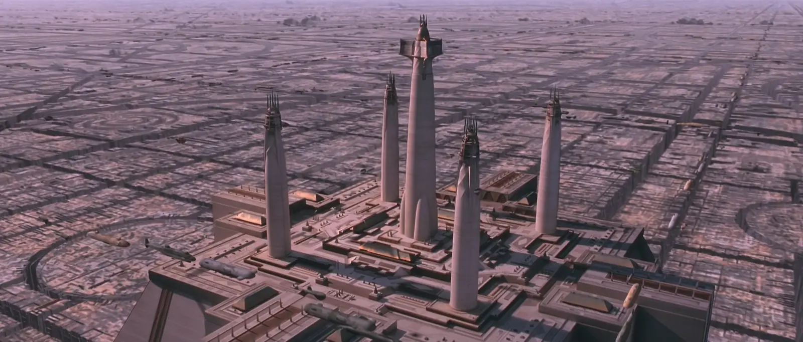 The Jedi Temple on Coruscant in Star Wars: The Phantom Menace, sourced from Wookieepedia